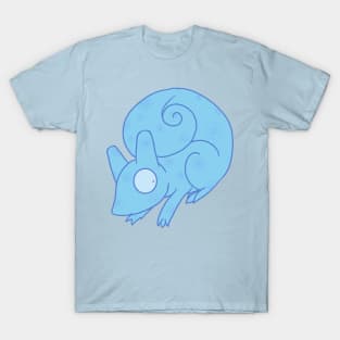 The Owl House Inspired Light Blue Chameleon Design T-Shirt